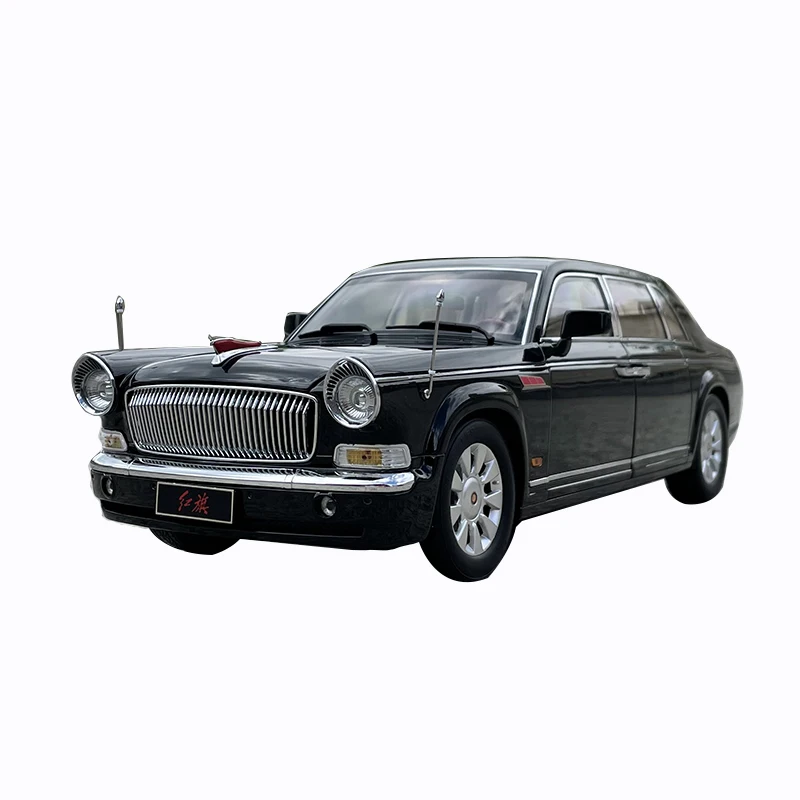 Century Dragon Hongqi CA7600HQE Concierge Car Simulation Alloy Car Model 1:18 Gift