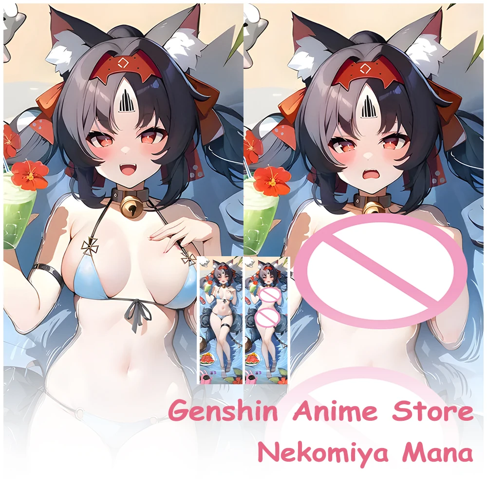 

Cartoon Body Pillowcase Anime Nekomiya Mana Bedding Cosplay Props Hugging Otaku Cushion Covers Headboard Pillowcases 50X150