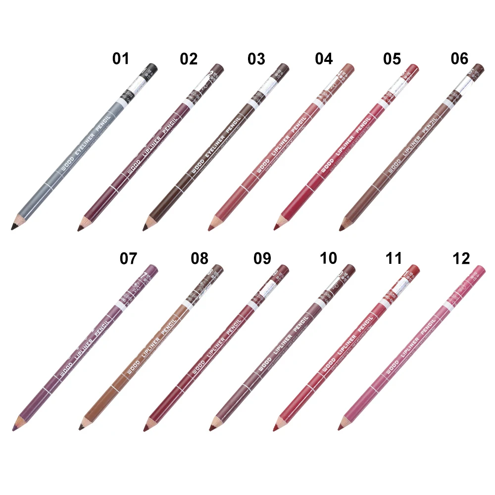 1PC Lip Liner ดินสอกันน้ำลิปสติกปากกา Professional Lipliner ไม้ Lipliner ดินสอ Charming Eyeliner ดินสอ