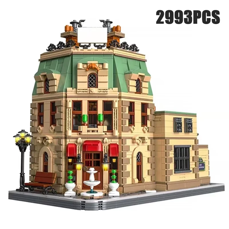 Moc Building Bricks Famous Food Movie Model Gusteau's Restaurant Technology Modular Blocks Gift Christmas Toys DIY Sets Assembly