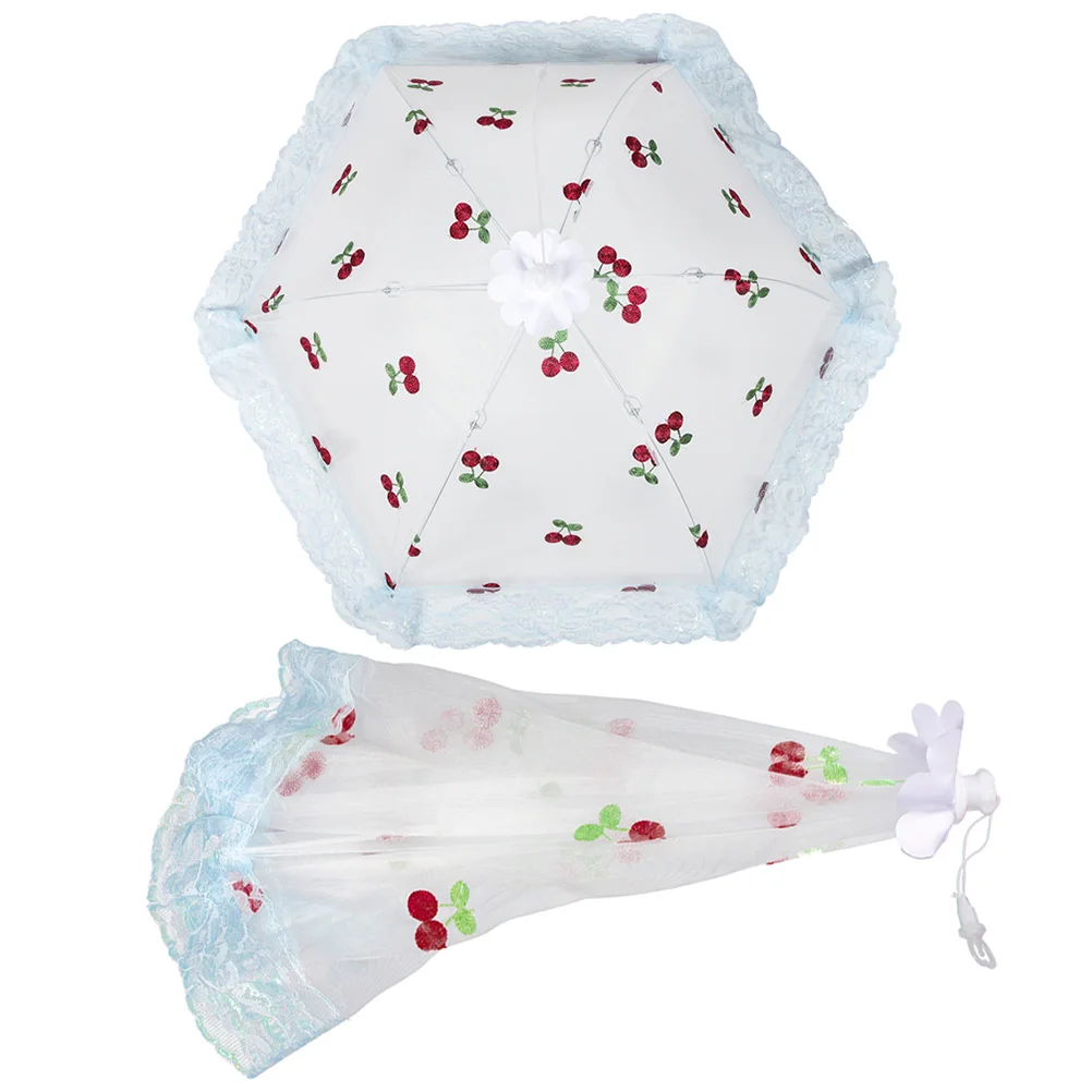 

2pcs Food Protective Cover Foldable Mesh Tent For Outdoor Picnic Home Use Kitchen Dish Cover Reusable Dirt-Proof Table Protector