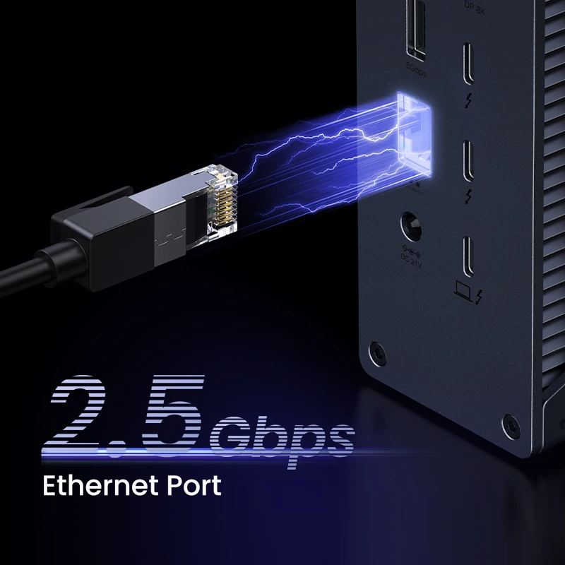 Imagem -06 - Estação de Ancoragem Ugreen-thunderbolt Revodok Max 13 em 40gbps Tbt4 Dual K60 hz Único Khz 30hz 2.5g Rj45 10gbps Usb & c sd & tf 40