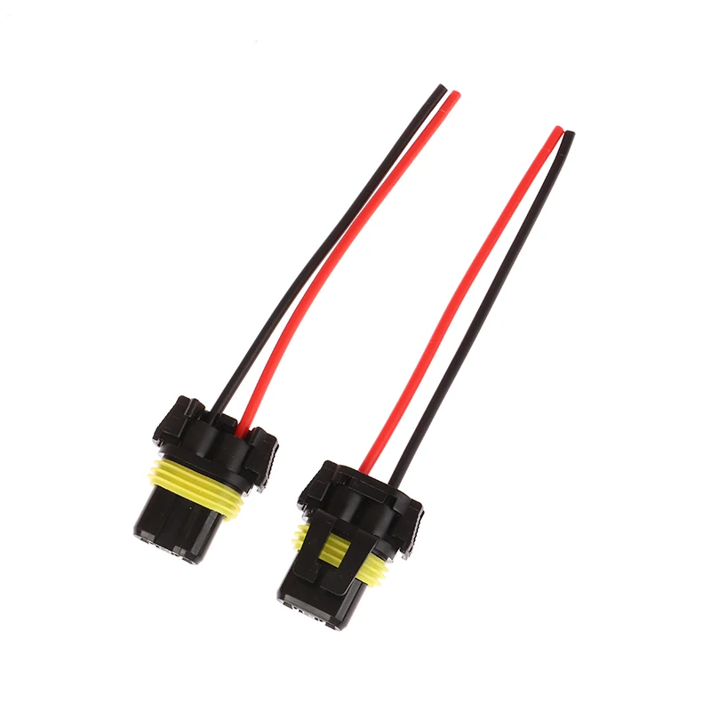 2Pcs 9005 9006 HB3 HB4 Socket Wire Adapter Connector for Car Headlight Fog Lamp - Automotive Accessories