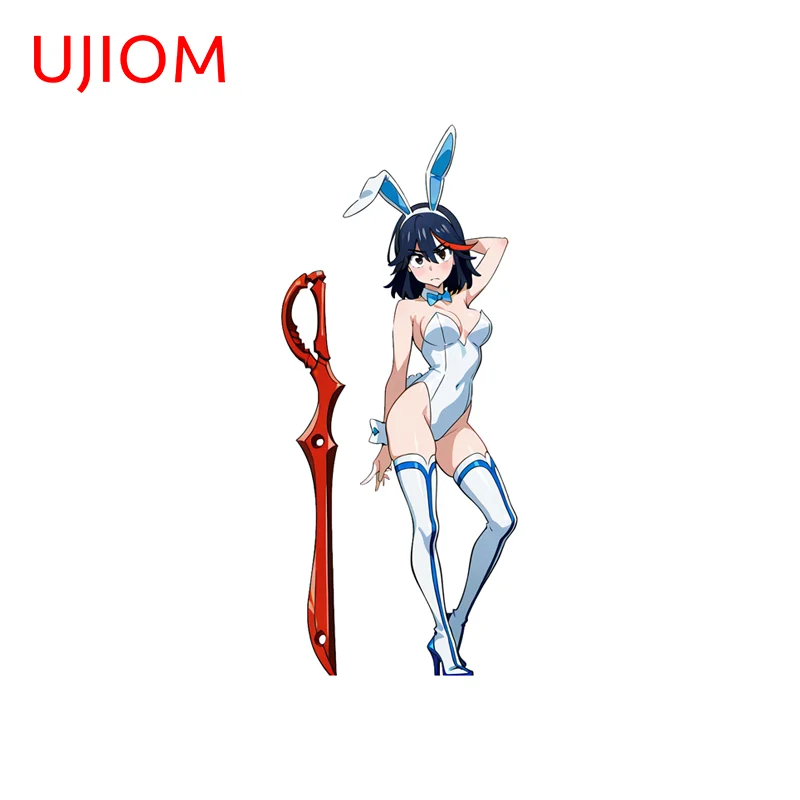 UJIOM Seductive Bunny Girl Matoi Ryuuko Wall Sticker Trendy Eye Catching Customizable Decal Cupboard Vestibulec Decoration