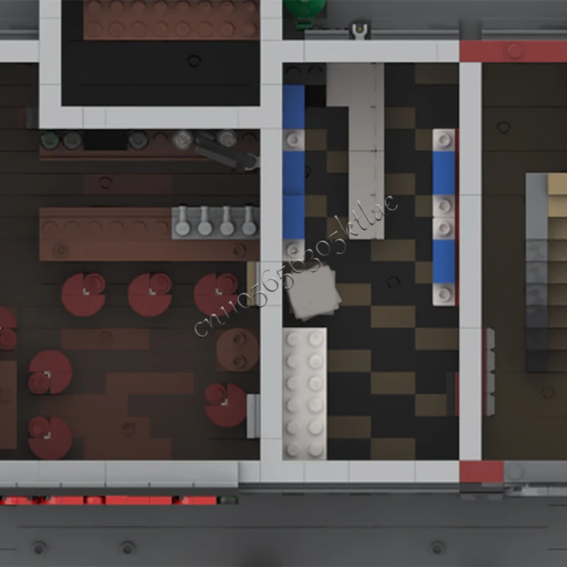 4245 PCS City Engineering Hells Cucina modulare MOC Personalizza blocchi modulari Design creativo Regalo di compleanno fai da te