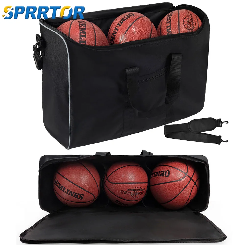 

Спортивная сумка-даффл повышенной прочности для футбола, очень большая сумка для спортзала, вмещает 6 баскетбольных мячей и волейбольное снаряжение, 1 шт.