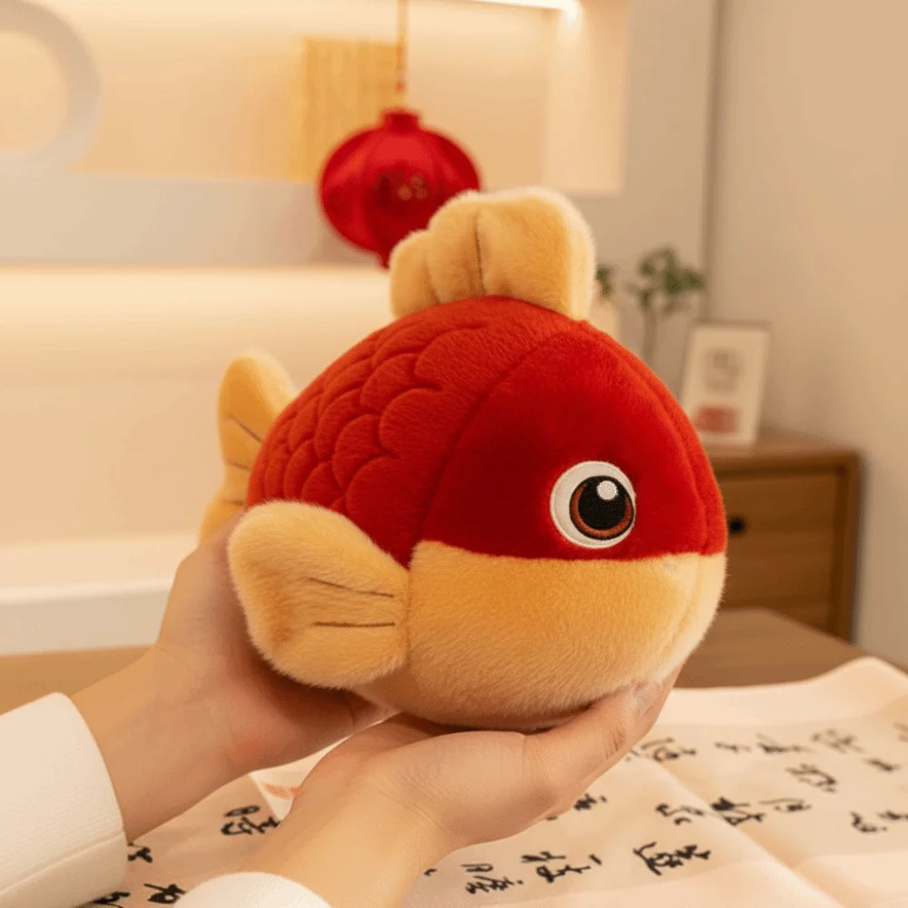 

Cute Simulated Red Carp Plush Toy Cartoon Captured In Reality Plush Material Koi Plush Toy Stuffed Doll Goldfish Stuffed Doll