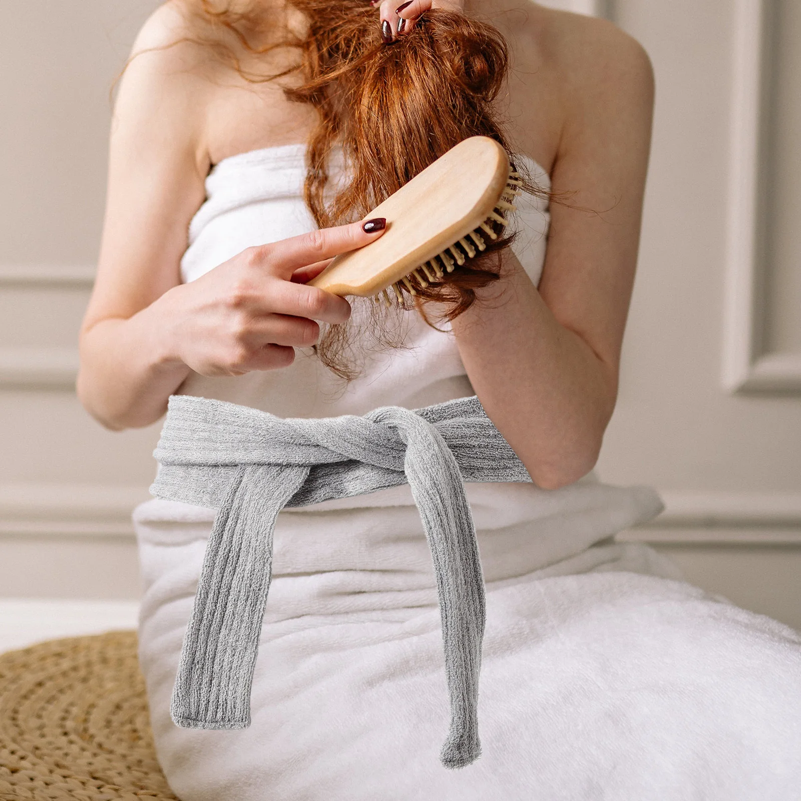 

Flannel Robe Belt Thick Replacement Hotel Bathrobe Strap Comfortable Soft for Spa Home Bathrobe Belt Robe Strap