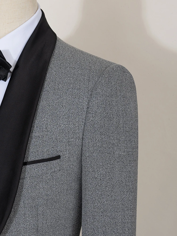 بدلة رجالية أنيقة لحفلات الزفاف والعريس سترة بقصة ضيقة للحفلات الراقصة الليلية