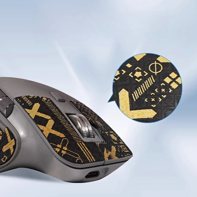 Antislipstickerset voor Logitech MX Master 3S Volledige dekking Zweetbestendige muishuiden Achterstickers en voetkussens