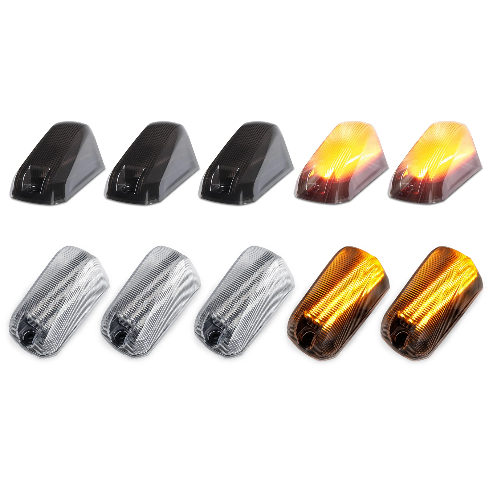 العنبر 12 فولت تيار مستمر LED سيارة كابينة سقف ماركر ضوء مجموعة ل دودج رام ProMaster 1500 2500 3500 (facelift) 2014-2025 #5