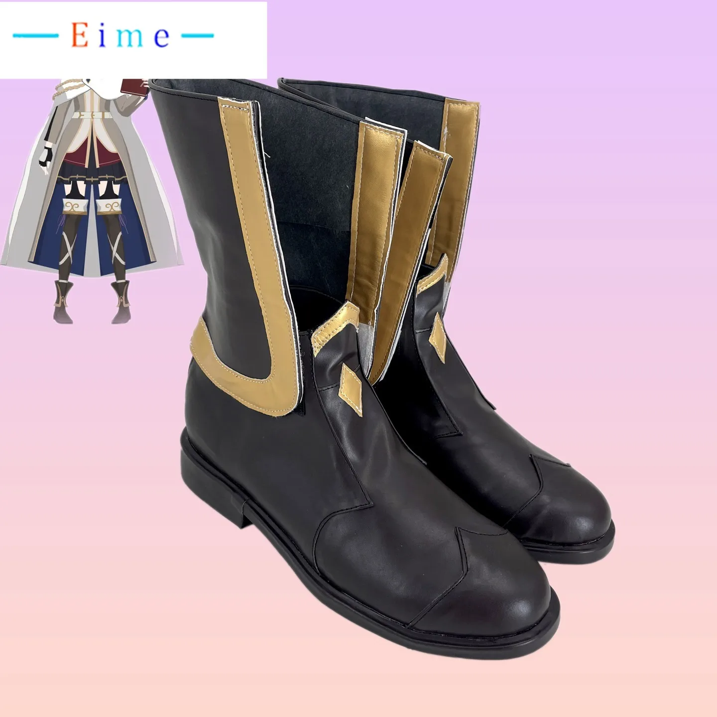 Wandering Witch Elaina Amnesia Cosplay Shoes Anime Accessories Prop Halloween Carnival Boots PU Leather Shoes Custom Made