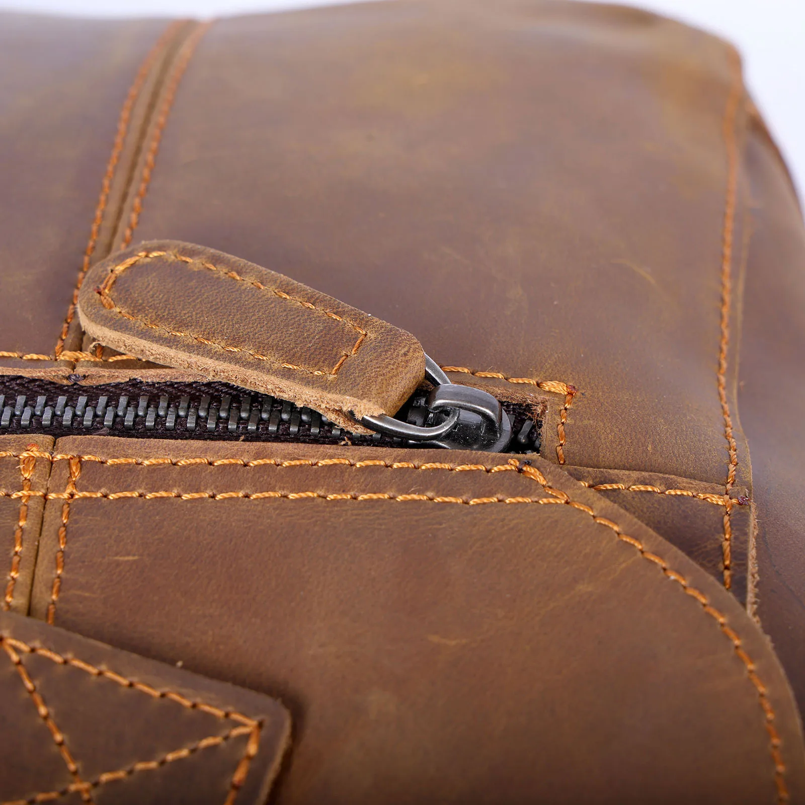 S.WORKER Vintage Herren-Umhängetasche aus Echtleder, Handgefertigte Crossbody-Tasche, Geschenk für Männer, für Handy & Schlüssel – Detail 15
