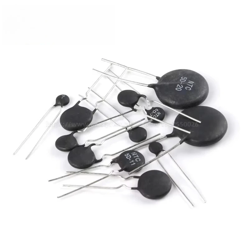 10PCS Thermal Resistor NTC 2.5D 3D 5D 8D 10D 16D 20D 22D 47D -5 -7 -9 -11 -13 -15 -20 R 10 Ohm NTC10D-9 NTC5D-9 NTC3D-9 NTC3D-15