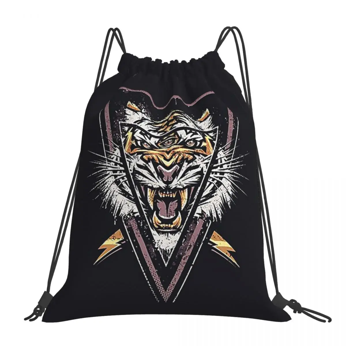 

Рюкзаки Thee-eyed Tiger, модные портативные сумки на шнурке, спортивная сумка, сумки для книг для мужчин, женщин, студентов