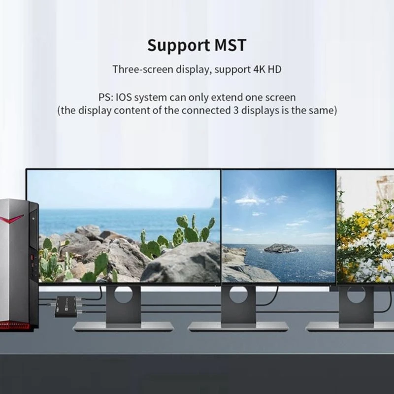 

H37F Displayport Splitter Display Port Splitter 1 in 3 Out Splitter UHD Displayport