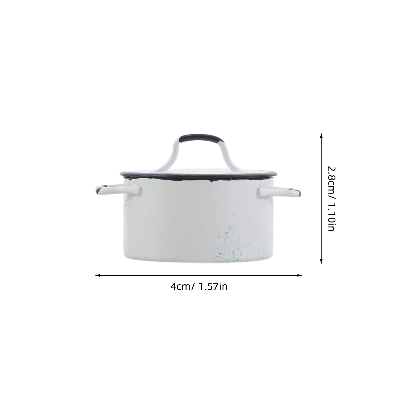 2 قطعة تجهيزات المطابخ المصغرة الأزرق الحواف الأبيض صلصة الأواني 1:12 مقياس لدمية اكسسوارات المطبخ المشهد الديكور