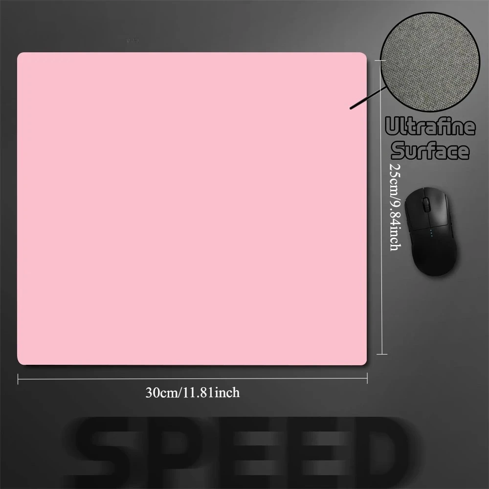 

The solid-color anti-slip mouse pad made of rubber is easy to clean and is a high-quality computer desktop decoration