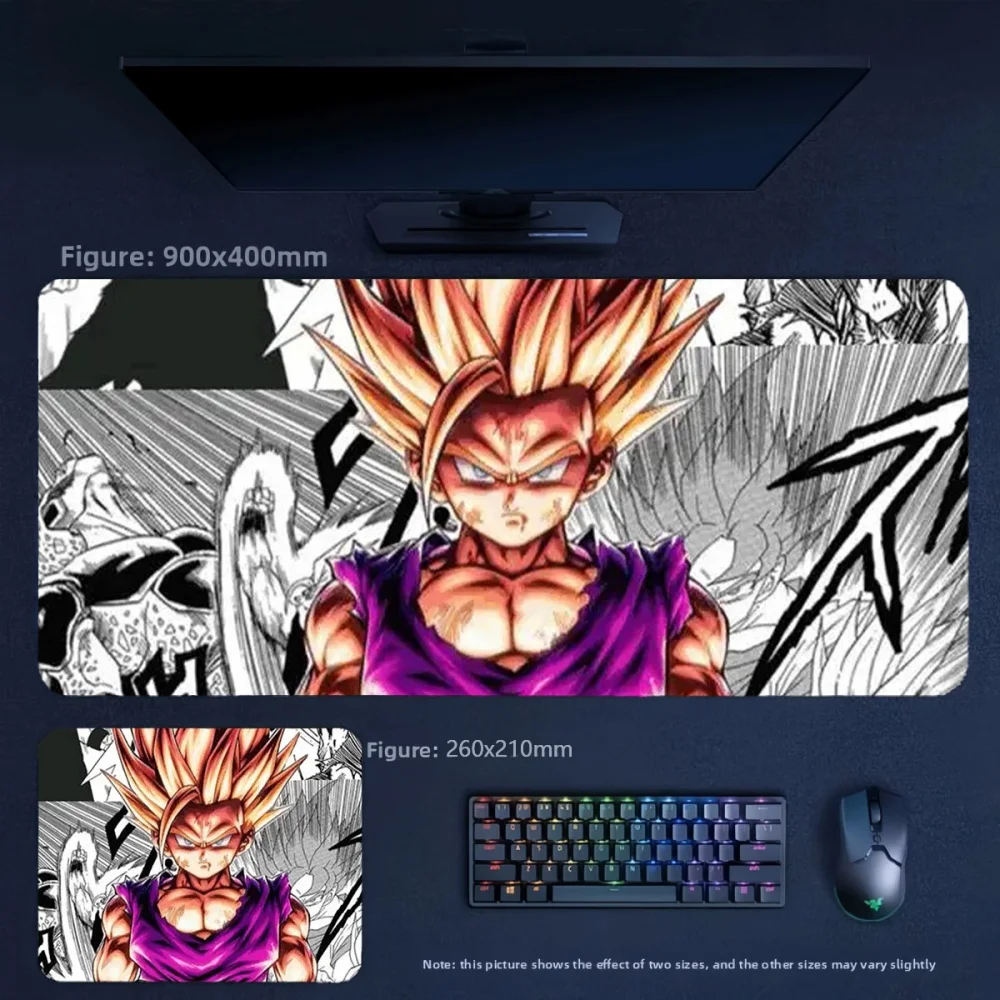 Boys High-quality Dragon Ball Printing Large Size Dirt-resistant Keyboard Pad Cartoon Animation Two-dimensional Leather Mousepad