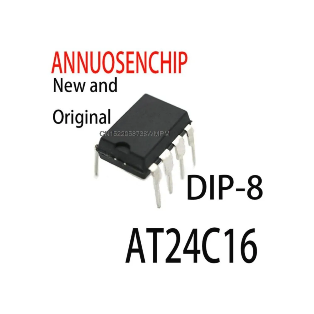 5PCS New and Original  AT24C16AN-PU-2.7 24C16 DIP EEPROM DIP8 NEW GOOD QUALTIY AT24C16