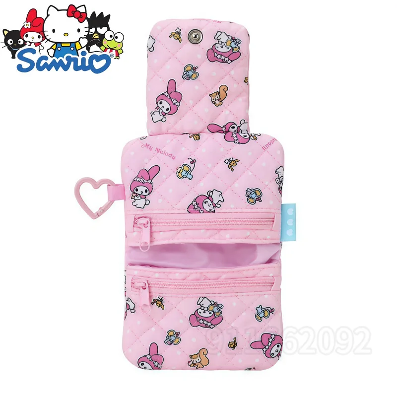  Hello Kitty New Fashion Coin Purse Cartoon Cute Folding Coin Purse Multifunctional Storage Pendant Coin Purse