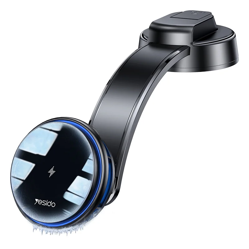 Magsafe magnetic suction bending suction cup phone holder, semiconductor cooling wireless charging car holder C311