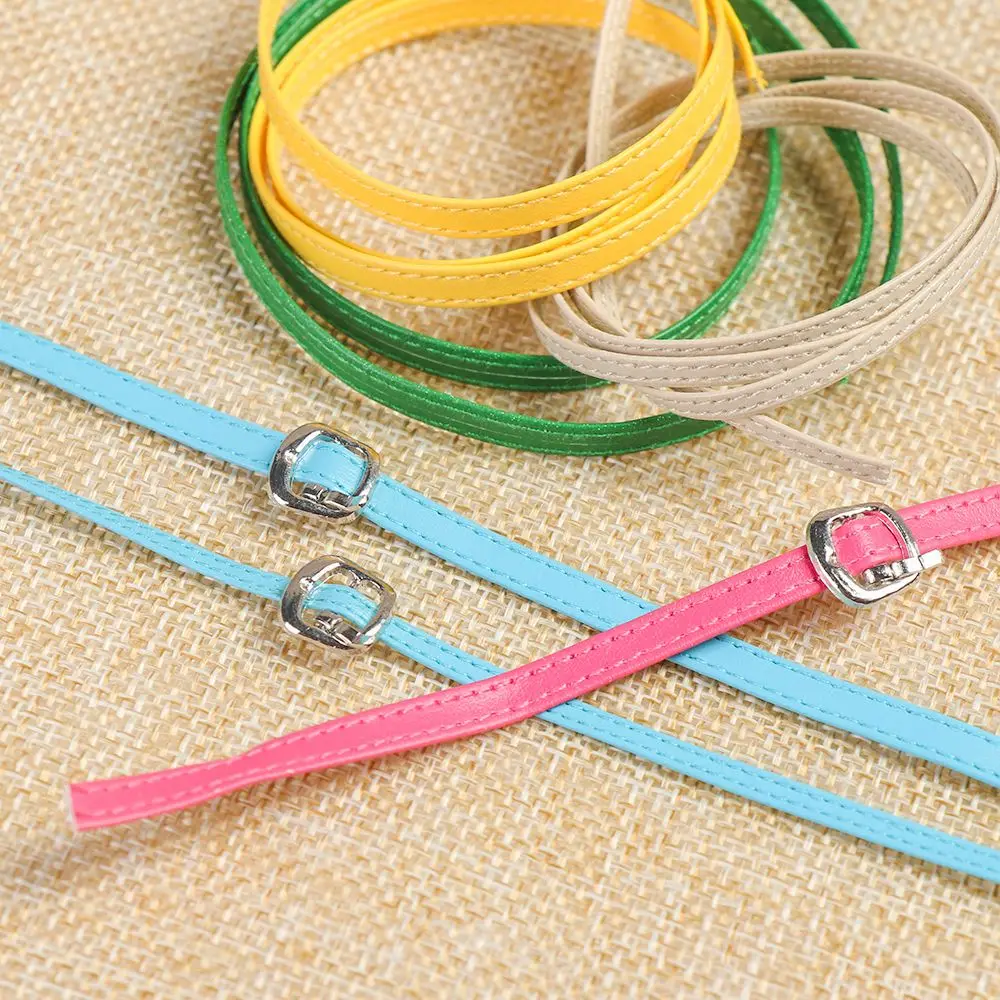 11 colors Length 50cm Width 3/5mm Doll Waist Belts Handmade Belt Material Kids Educational Toys Clothes Accessories