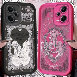 Retro Cupid Angel Silicone Case for Xiaomi POCO X6 X5 X4 GT X3 NFC F3 F4 F5 F6 M6 Pro 4G M5S C65 13T 12T 11T 13 12 11 Lite 5G NE