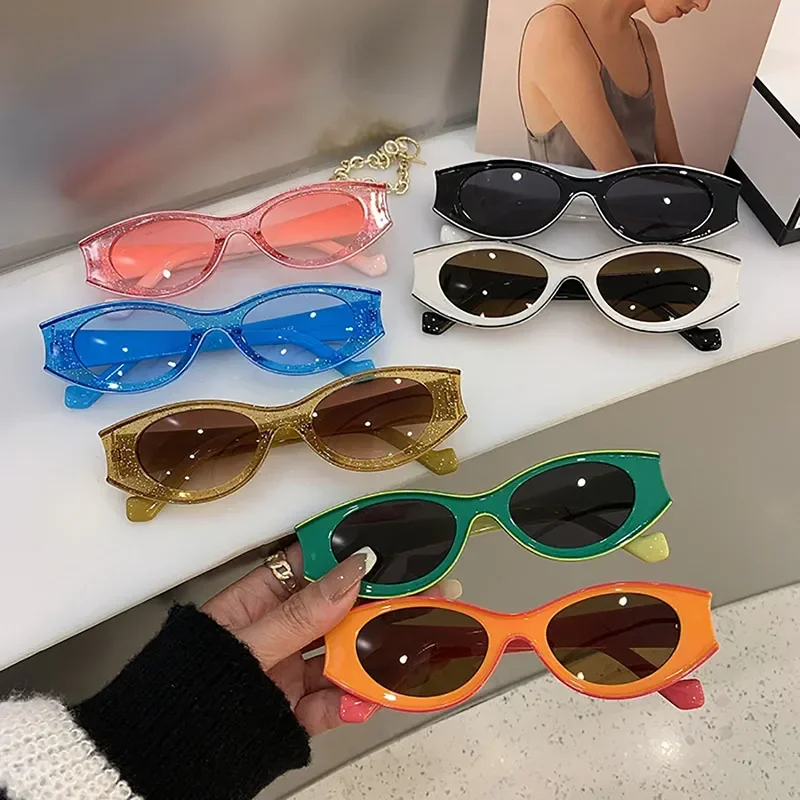 New Fashion Vintage Oval Sunglasses UV400 Sun Shades Retro Full Frame Goggles Summer Outdoor Travel Sun Glasses for Men Women