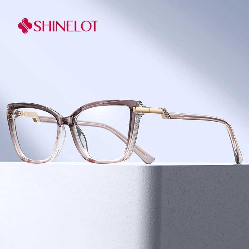 

81623 Classic Retro Women Glasses Female Cat Eye Eyeglasses Frame Eye Protection Bluelight Blocking Style Spectacles Eyewear