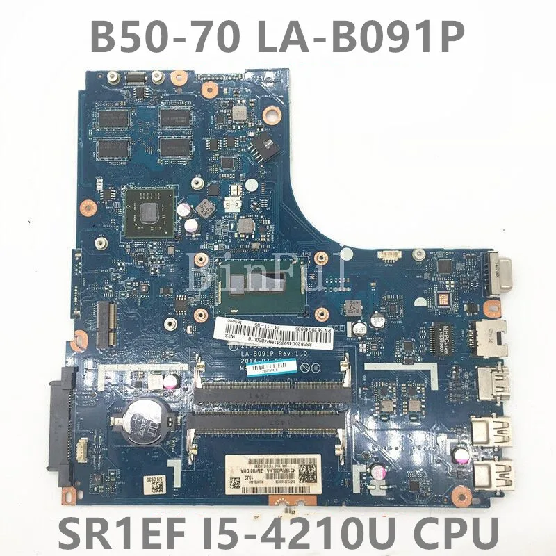 Free Shipping High Quality Mainboard For Lenovo B50-70 Laptop Motherboard ZIWB2/ZIWB3/ZIWE1 LA-B091P CPU 100% Full Working Well