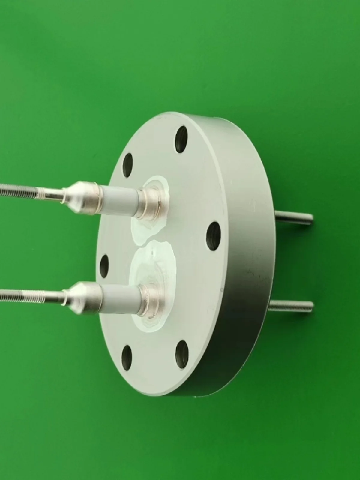 Ceramic Metallization Seal CF35 Electrode Flange Insulation Seal High Voltage Feedthrough Connection Device Conductive Post