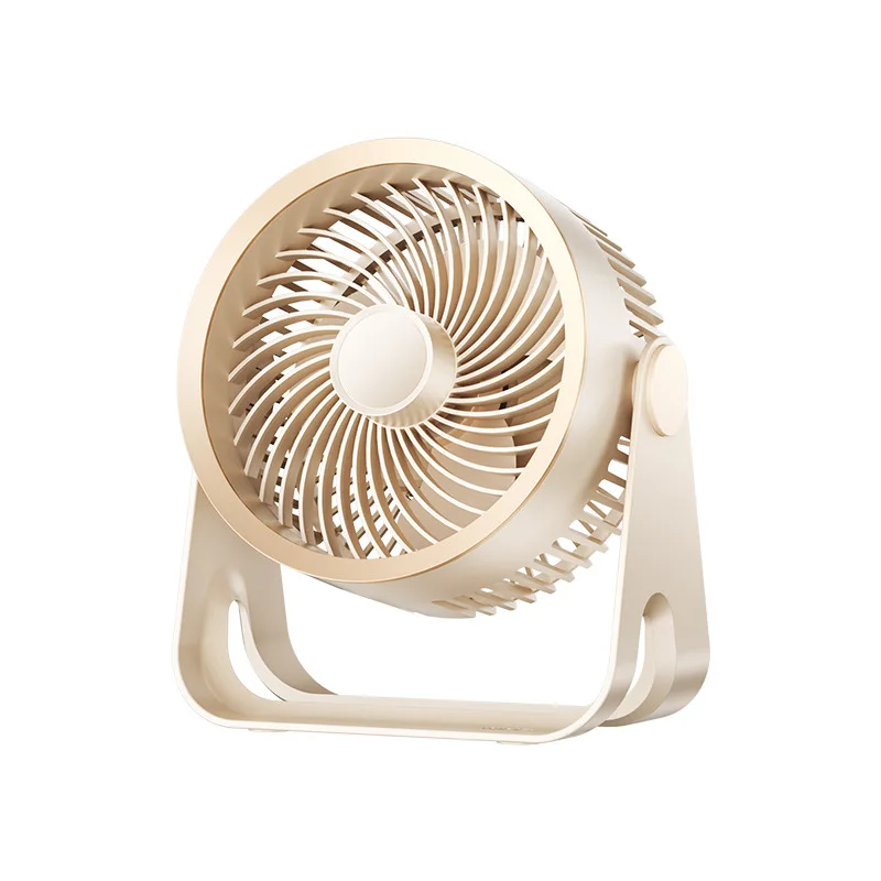 Obrotowy wentylator biurkowy USB z lampką nocną 5 regulowanych prędkości Ultra-cichy cyrkulacja powietrza Przenośny wentylator studyjny z akumulatorem do biura
