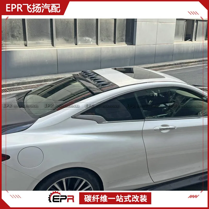 

Suitable for Infiniti Infiniti Q60 Carbon Fiber Modification, Rear Window Shark Fin Top Wing, Spoiler Constant Wind Wing