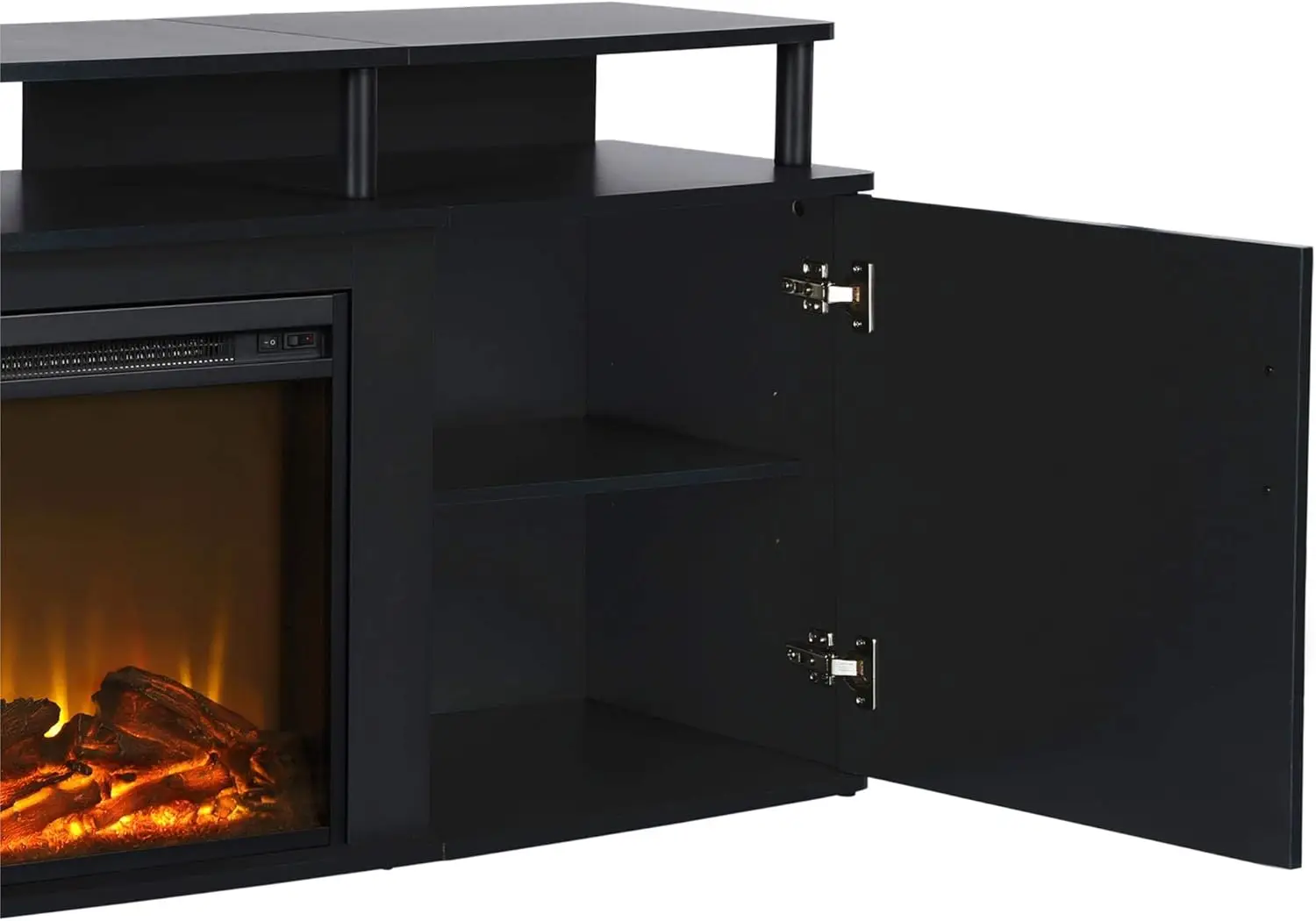 Carson Fireplace TV Stand for TVs up to 70 Inch, Replaceable Electric Fireplace Insert Heater image 4