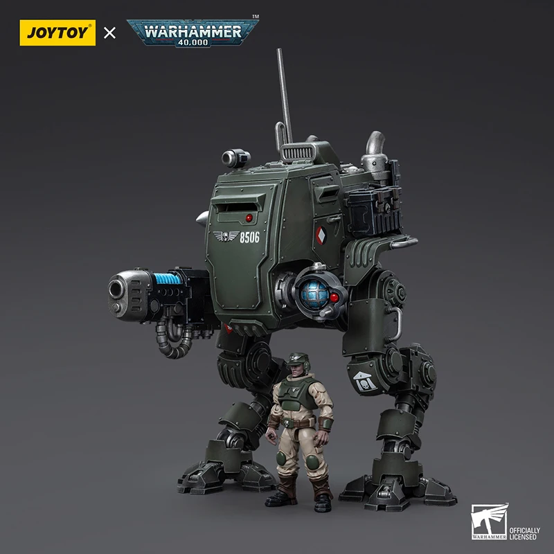 Goods in Stock Original JOYTOY ASTRA MILITARUM CADIAN ARMOURED SENTINEL 1/18 Robot Action Model Art Collection Toy Gift