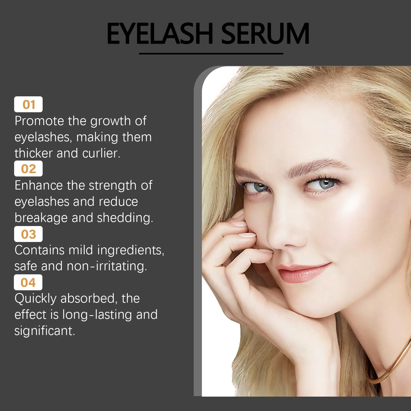 速いまつげ成長血清 より厚いまつげを強化する血清 より長く、より豊かな自然なボリュームをもたらす血清 細いカールまつげ アイケア