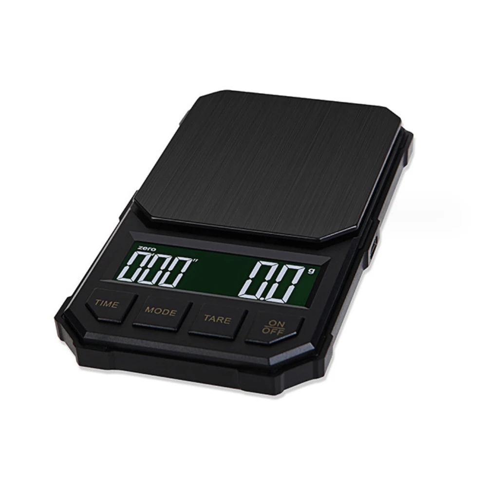 2000g 0.1g USB Rechargeable Mini Coffee Scale with timer Pocket Coffee bean weight Electronic scale Small espresso Machine