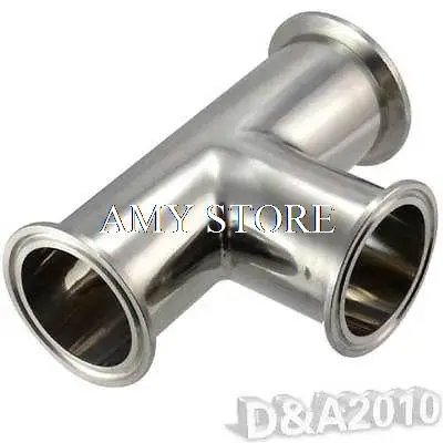 

OD 38mm 1-1/2'' 3 Way Tee Sanitary Ferrule Pipe Fitting Stainless Steel 304