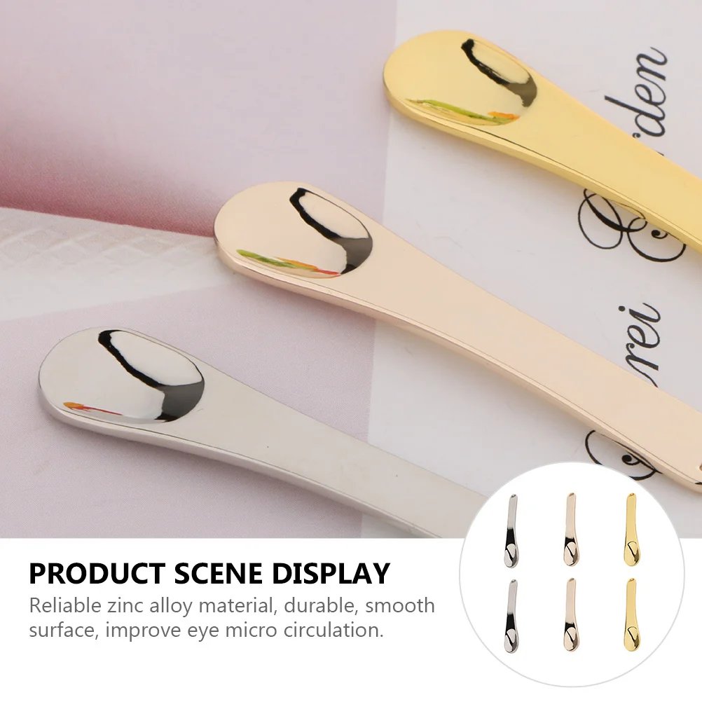 

6Pcs Eye Cream Makeup Spoon Zinc Alloy Tool for Face Cream Scoop Facial Mask Beauty Application Beauty Spoon