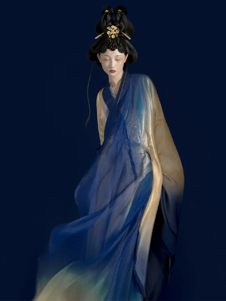 

Оригинальный комплект XinNanYi Wei Jin Nan Beida: рубашка в старинном стиле с широкими рукавами и воротником, унисекс, для пар, лето 2026