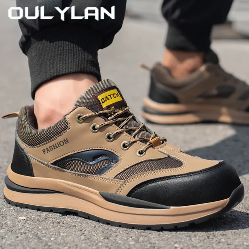 

Oulylan Breathable Protective Shoes Ventilation Women Safety Shoe Labor Puncture Resistant Workshoes Anti Stabbing Sportshoes