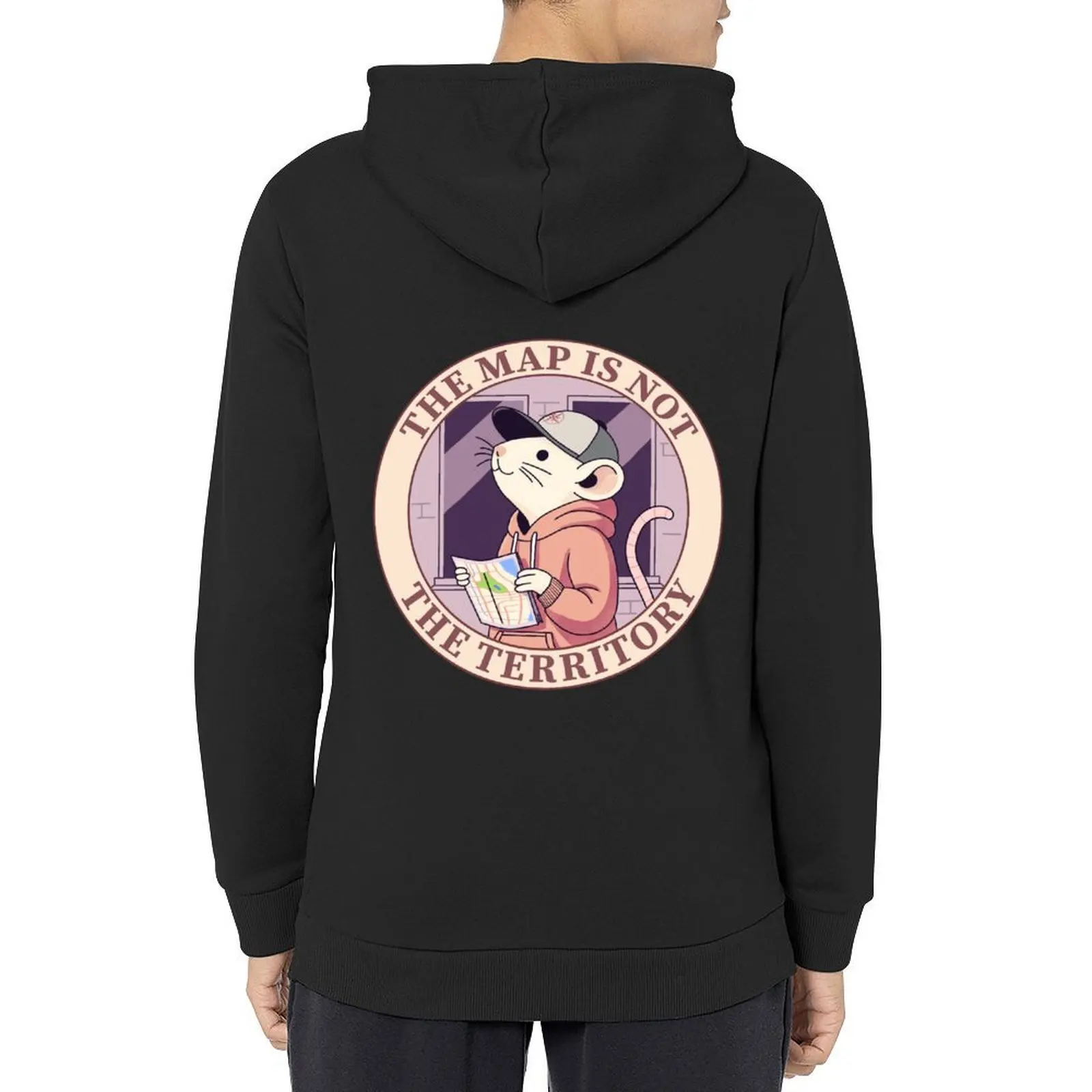 

Map Rat Hoodie male clothes men's autumn clothes graphic t shirts men fashion men new hooded tee