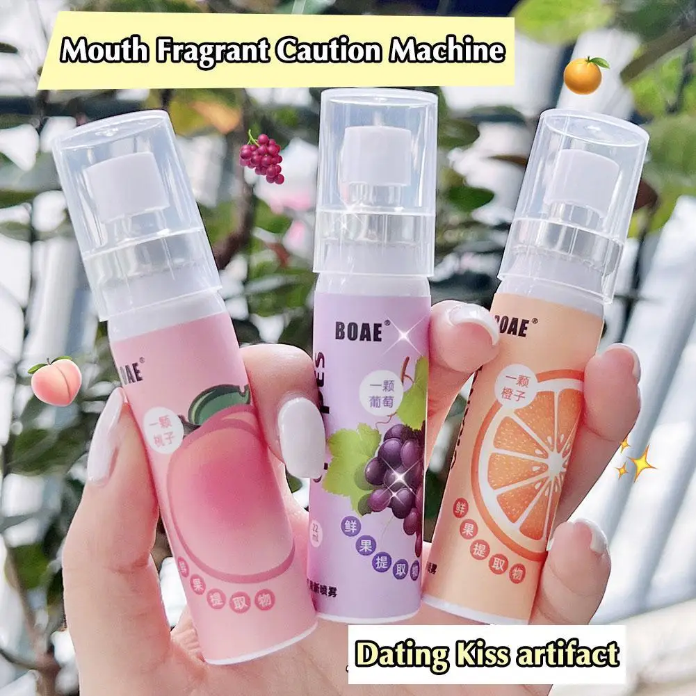 20ML Oral Freshening Spray Natural Fruity Flavor Oral Care Spray Portable Long-lasting Remove Oral Odor For Smoker