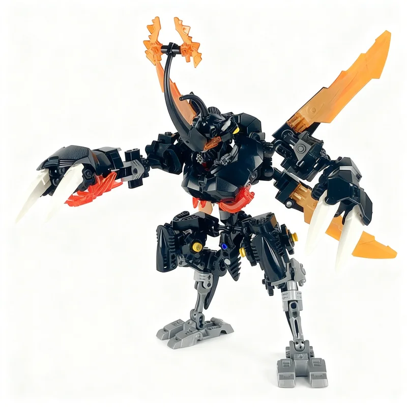 383 Piezas MOC Diaboloid Hercules Bionicle, Bloques de Construcción de Modelos, Juguetes de Arquitectura, Regalos de Navidad, Educación DIY, Idea Creativa