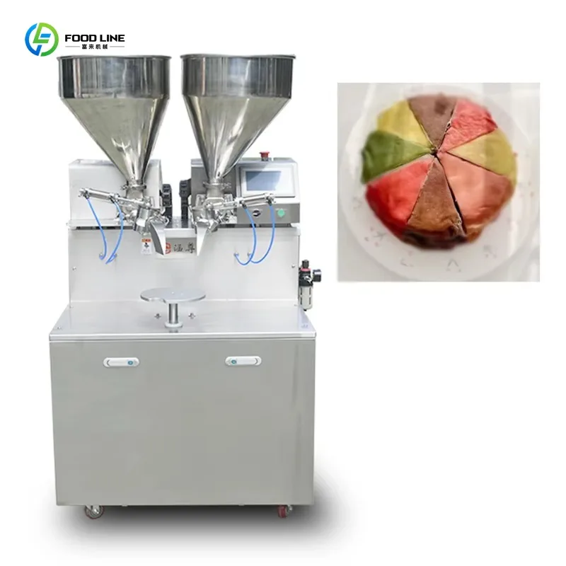 Customized Commercial Cake Frosting Decorating Machine Automatic 2 Nozzle Cream Spreader