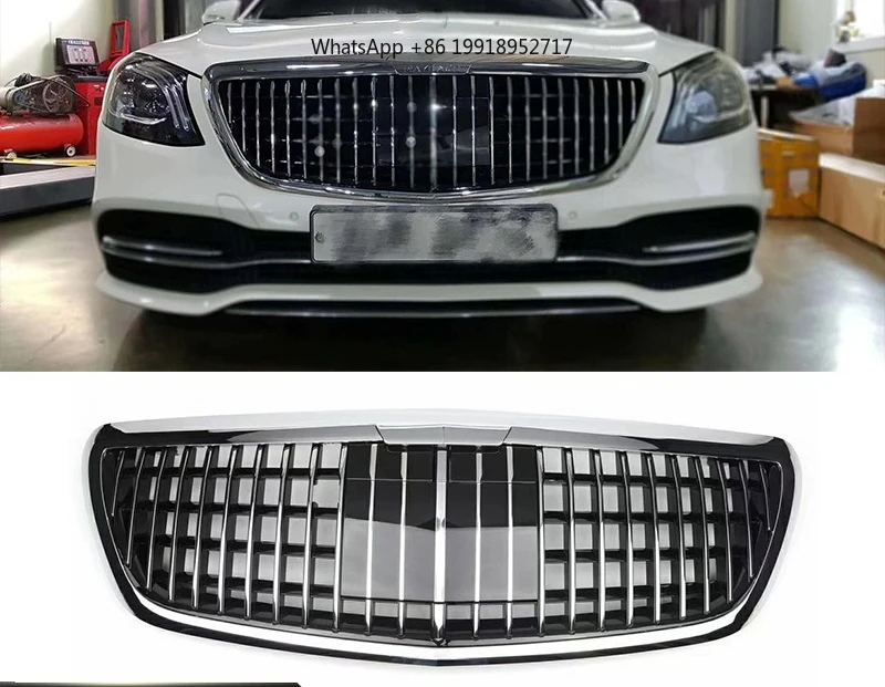 Parrilla MBH para Clase S W222 con Reducción 1:1, Parrilla MBH S320 S450 S50 S63 con Logotipo, Alta Calidad, 2014-2020