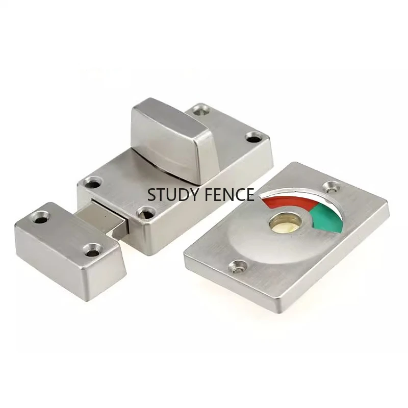 

Замок индикатора общественного туалета из цинкового сплава, замок индикатора перегородки туалета, аксессуары для бытовой техники, без ключей