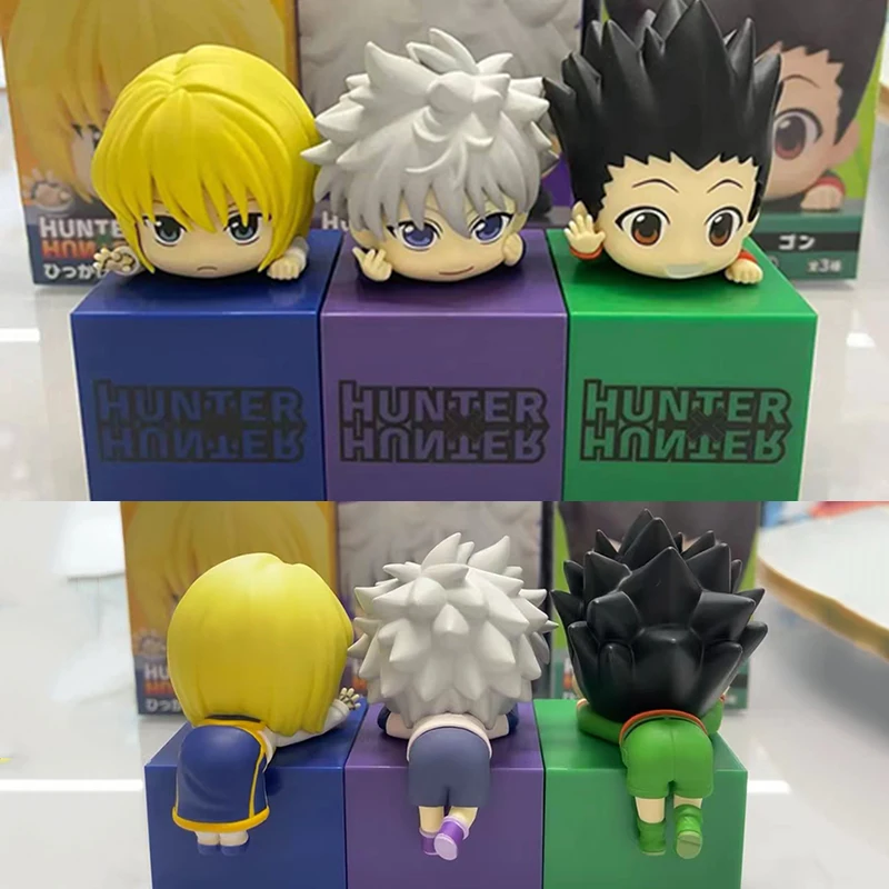 Anime Hunter X Hunter Action Figures Killua Zoldyck Kurapika Figure Cute GON FREECSS Doll Q Version Pvc Collection Model Kid Toy