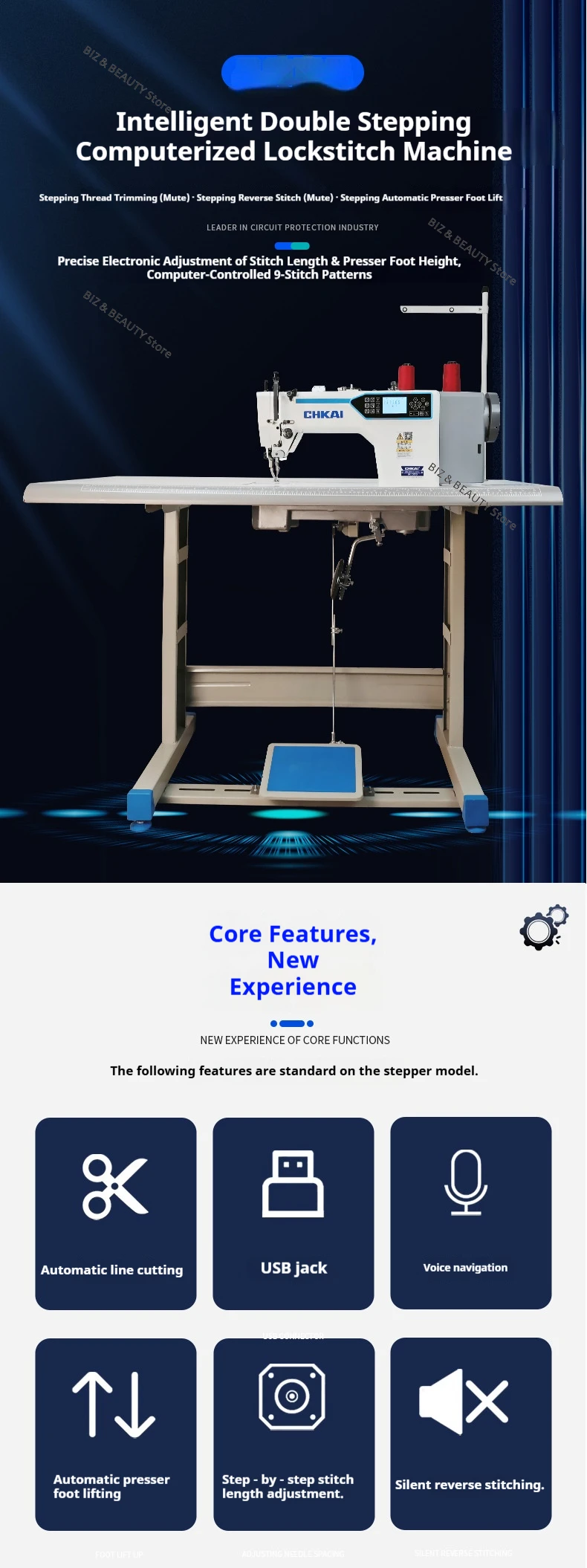 Automatic Industrial Sewing Machines Computerized Synchronous Thick Material Sewing Machines Electric Home Naaimachines JTS Sacfd98a3b7da4399a6807a957c89c56dn